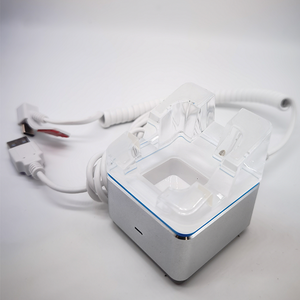 متاجر البيع بالتجزئة ABS معدن أكريليك مكتبي مضاد للأمن حامل إنذار مضاد للسرقة حامل عرض للهواتف مع كابل شحن